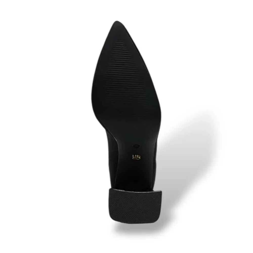 NEW Cape Robbin Faina Black Sock Bootie Women’s Size 8.5 Heels Pointy Toe Boots - Picture 10 of 16